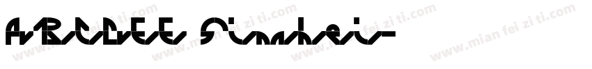 ABCDEE Simhei字体转换